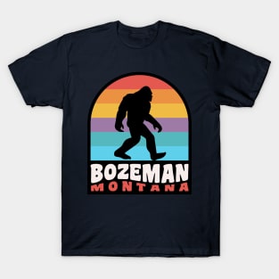 Bozeman Montana Bigfoot Sasquatch Rocky Mountains T-Shirt